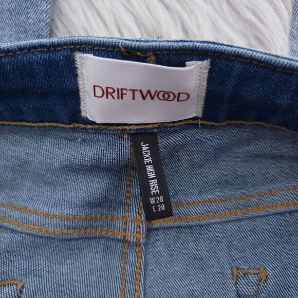 Driftwood Jackie High Rise Size W28 L28 Embroidered Jeans Womens - Picture 12 of 14